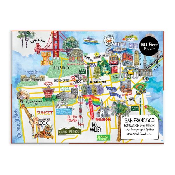 1000 pieces puzzle : San Francisco - Galison-36463