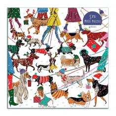 500 Teile Puzzle: Winterhunde