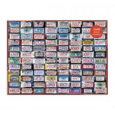 1000 pieces puzzle : Nantucket License Plates