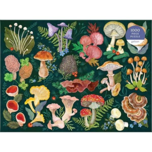 Puzzle 1000 pieces : World of Mushrooms  - Galison-82268