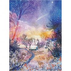 Puzzle 1000 pieces : Enchanted Snowfall 