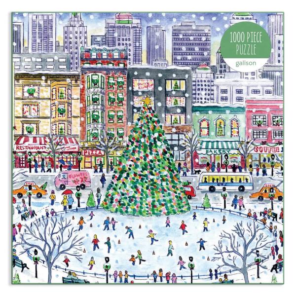 1000 piece puzzle : Christmas in the City Puzzle   - Galison-38309