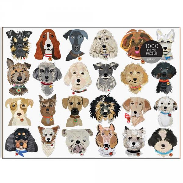 1000 piece puzzle : Paper Dogs - Galison-37194