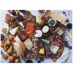 Multi-Puzzle 1000 pièces : L'art du plateau de fromages