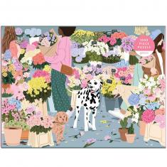 1000 Teile Puzzle: Blumenmarkt