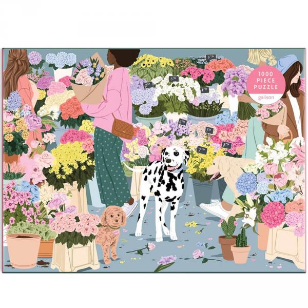 Puzzle de 1000 piezas : Mercado de flores - Galison-37288