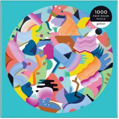 1000 Piece Round Puzzle : Luna de Flor, Mina Hamada