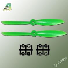 Hélice Gemfan Slow Fly vert - 6x4.5 CW (2 pcs)