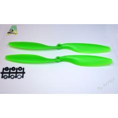 Hélice Gemfan Slow Fly vert (2 pcs)12 x 4.5 (2 pcs) A2PRO