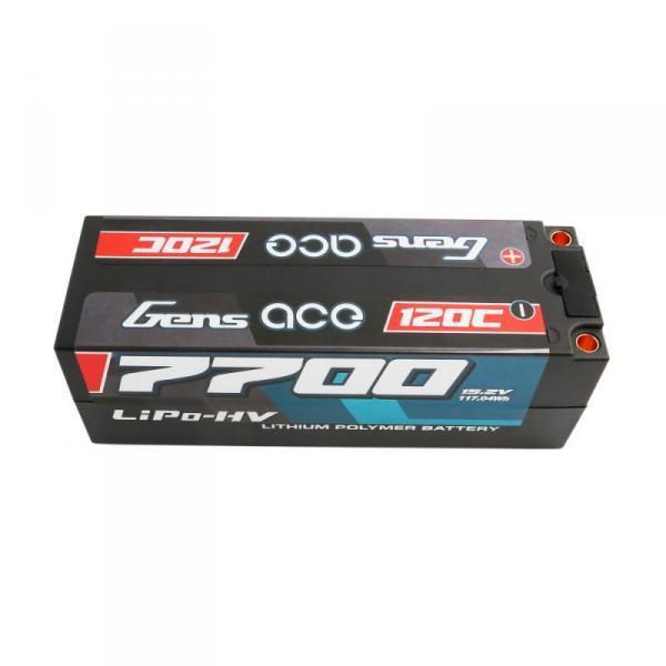 Hardcase Lipo Gens Ace HV 4S 15.2V 7700mAh 120C Prise 5mm GEA77004S12D5 - B-120C-7700-4S1P-HC-50-HV-RS