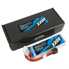 Gensace Accu Lipo 2200mAh 11.1V 3S 45C prise 1to3 EC3/XT60/T-plug