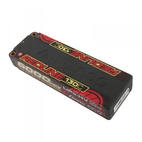 Gensace Redline 6000mAh 7.6V 130C 2S2P HardCase HV - GEA60002S13L5-B-RL-130C-6000-2