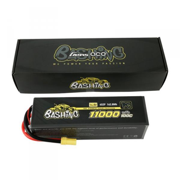 Pack Lipo Gens ace 11.000mAh 14.8V 100C 4S2P Prises EC5 Bashing Series - B-100C-11000-4S2P-Bashing-EC5