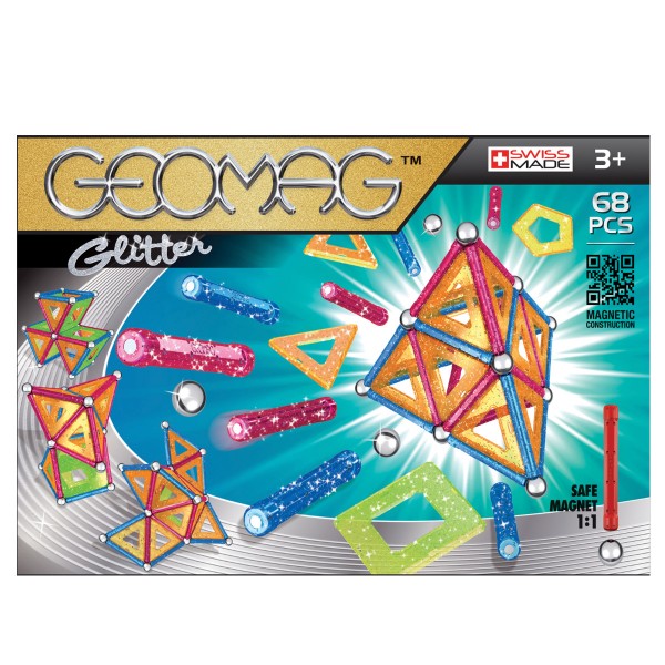 Geomag Glitter : 68 pièces - Giochi-GM203