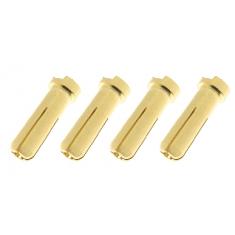 Revtec - Connecteur - 5.0mm - Contact or 90 Deg - Male - 4 pcs