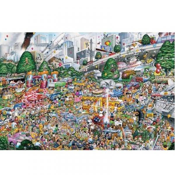 1000 pieces puzzle: Traffic jams - Gibsons-G509