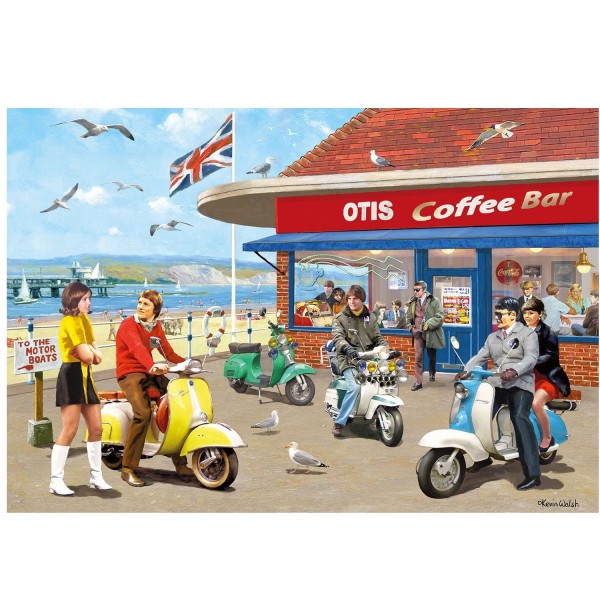2 x 500 pieces puzzles: Kevin Walsh: Scooters and Motorcycles - Gibsons-G5036