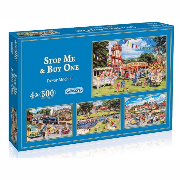 4 x 500 pieces puzzle: A beautiful summer day - Gibsons-G5012