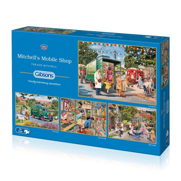 4 x 500 pieces puzzle: Mitchell's mobile shop - Gibsons-G5040