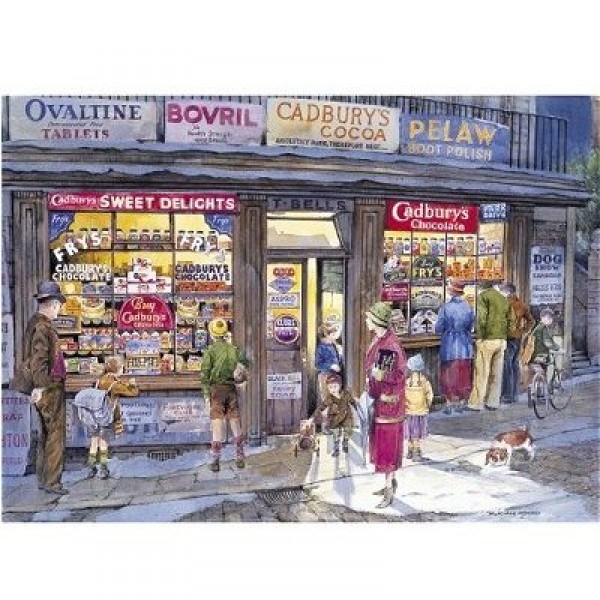 500 pieces puzzle: The local grocery store - Gibsons-G857