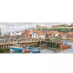 Panoramic 636 piece jigsaw puzzle - Port of Whitby