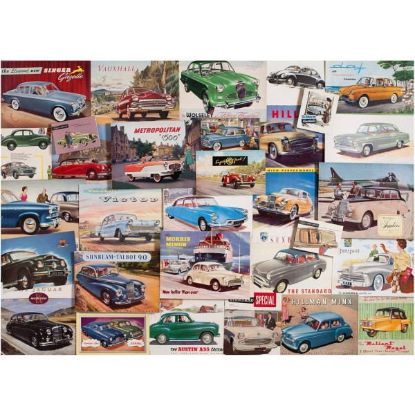 Puzzle 1000 pièces : Grands classiques de l'automobile - Gibsons-G7052