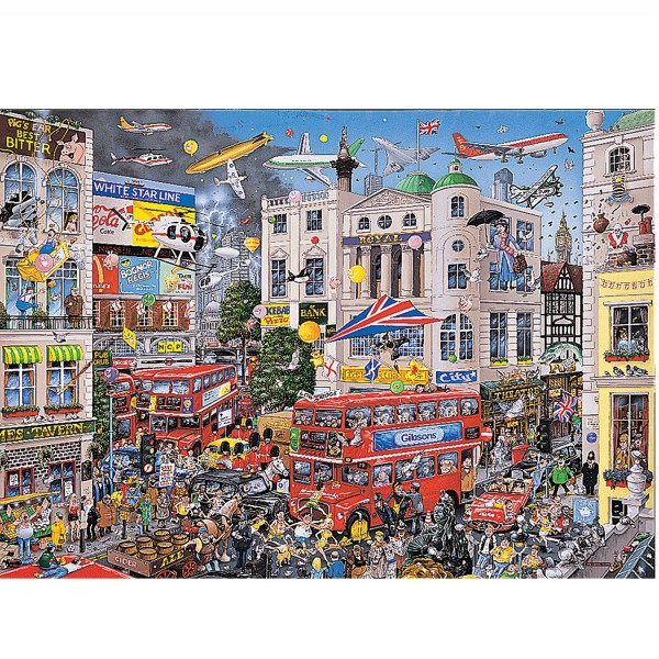 Puzzle 1000 pièces : J'aime Londres - Gibsons-G0579