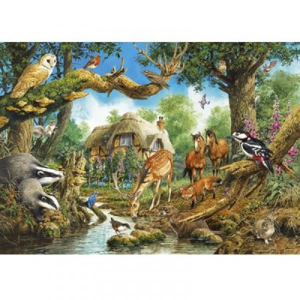 Puzzle 1000 pièces : Les animaux des bois - Gibsons-G0463