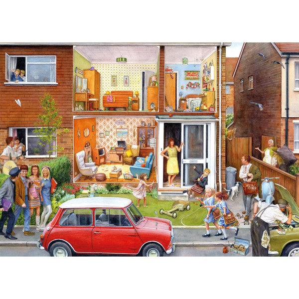 Puzzle 1000 pièces : Nostalgie : Notre maison dans les années 1960 - Gibsons-G7059