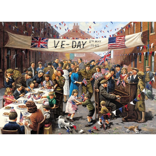 Puzzle 1000 pièces : VE Day - Gibsons-G7063