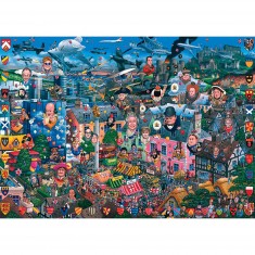 Puzzle 1000 pièces - J'aime la Grande Bretagne