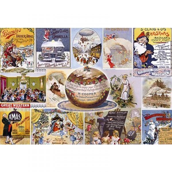 Puzzle 1000 pièces - Joyeux Noël - Gibsons-G0482