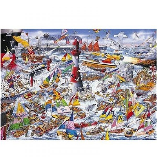 Puzzle 1000 pièces - Mike Jupp : J'aime les bateaux - Gibsons-G591