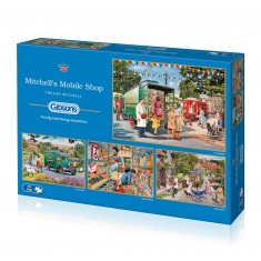 Puzzle 4 x 500 pièces : Mitchell's boutique mobile