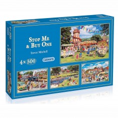 Puzzle 4 x 500 pièces : Une belle journée d'été