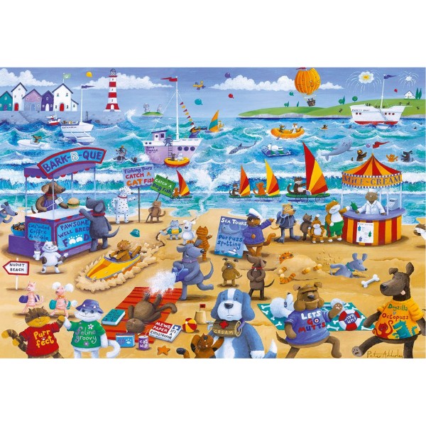 Puzzle 500 pièces : Beach Buddies - Gibsons-G3087