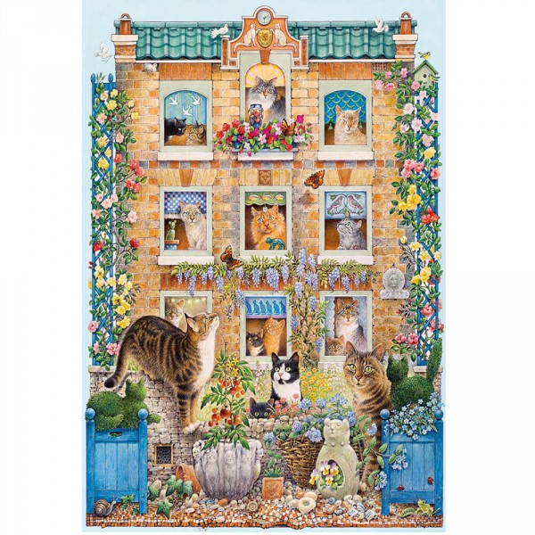Puzzle 500 pièces : La maison des chats - Gibsons-G3094