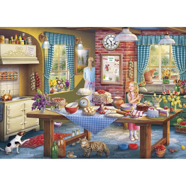 100 pieces XXL puzzle: Sneaking a Slice - Gisbons-G2220