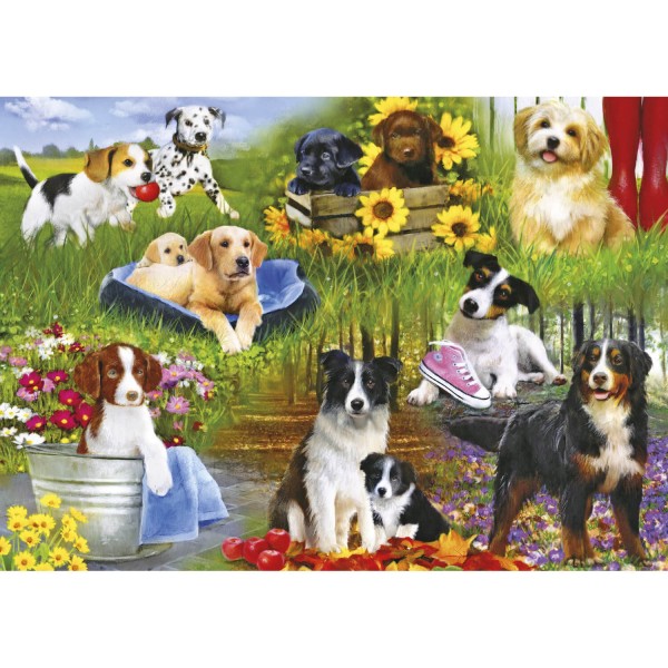 500 pieces puzzle: Puppies - Gisbons-G3129