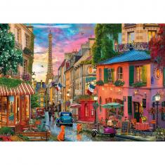 1000 piece puzzle : Sunset over Paris 