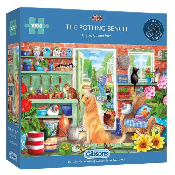 1000 piece puzzle : The Potting Bench - Gibsons-G6333