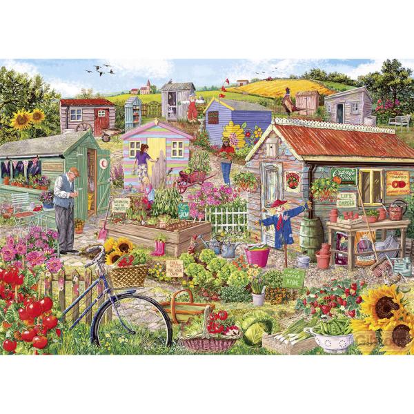 1000 piece puzzle : Life on the Allotment - Gibsons-G6334