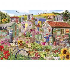 Puzzle mit 1000 Teilen: Leben auf der Kleingartenanlage