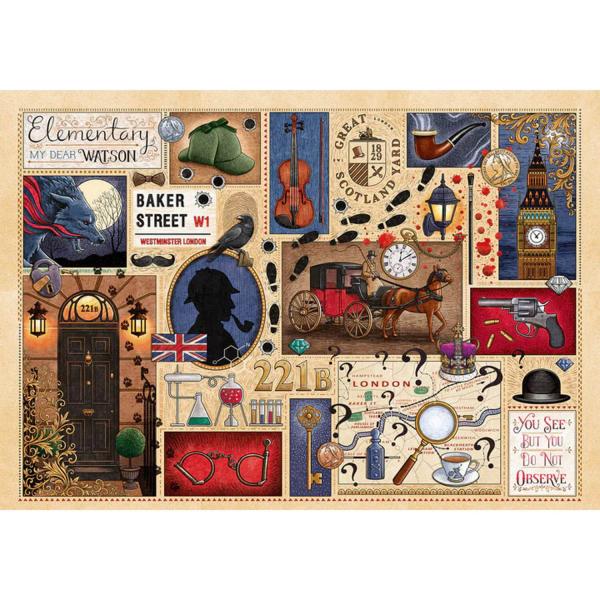 Puzzle mit 1000 Teilen: Buchclub: Sherlock Holmes - Gibsons-G7112