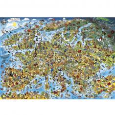 1000 Teile Puzzle: Das ist Europa