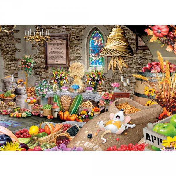 1000 piece puzzle : Harvest Feastival - Gibsons-G7116