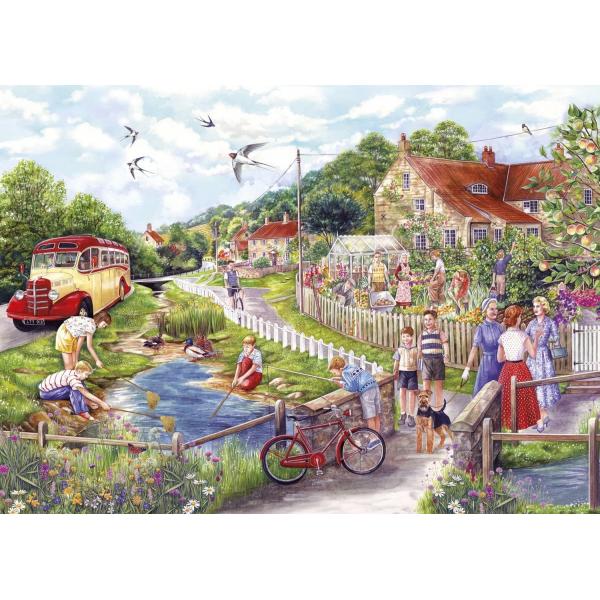 1000 pieces puzzle: Summer on the water - Gisbons-G6238