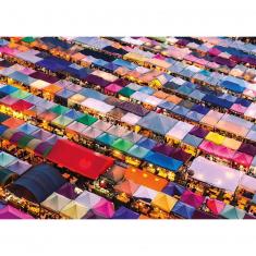 Puzzle mit 1000 Teilen: Thailändischer Markt