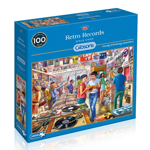 1000 pieces puzzle: Retro Records - Gisbons-G6255