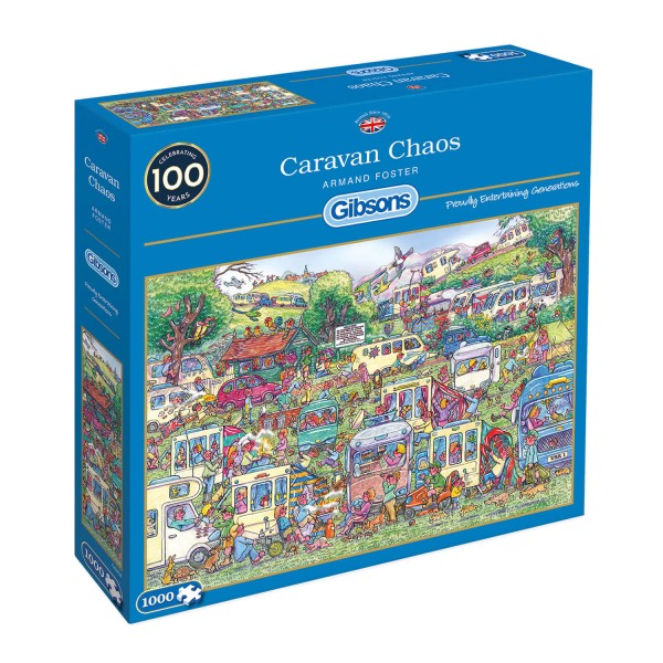 Puzzle de 1000 piezas: Caos de caravanas - Gisbons-G6258